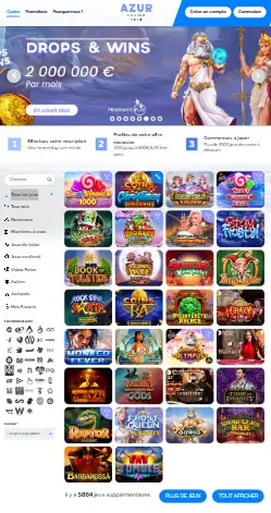 l'application et interface Grand Mondial Casino