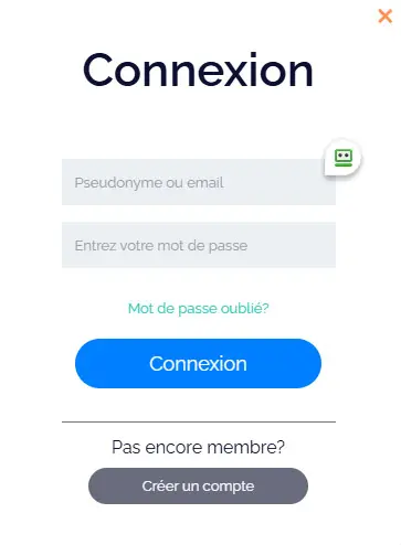 Connexion des membres du Grand Mondial Casino