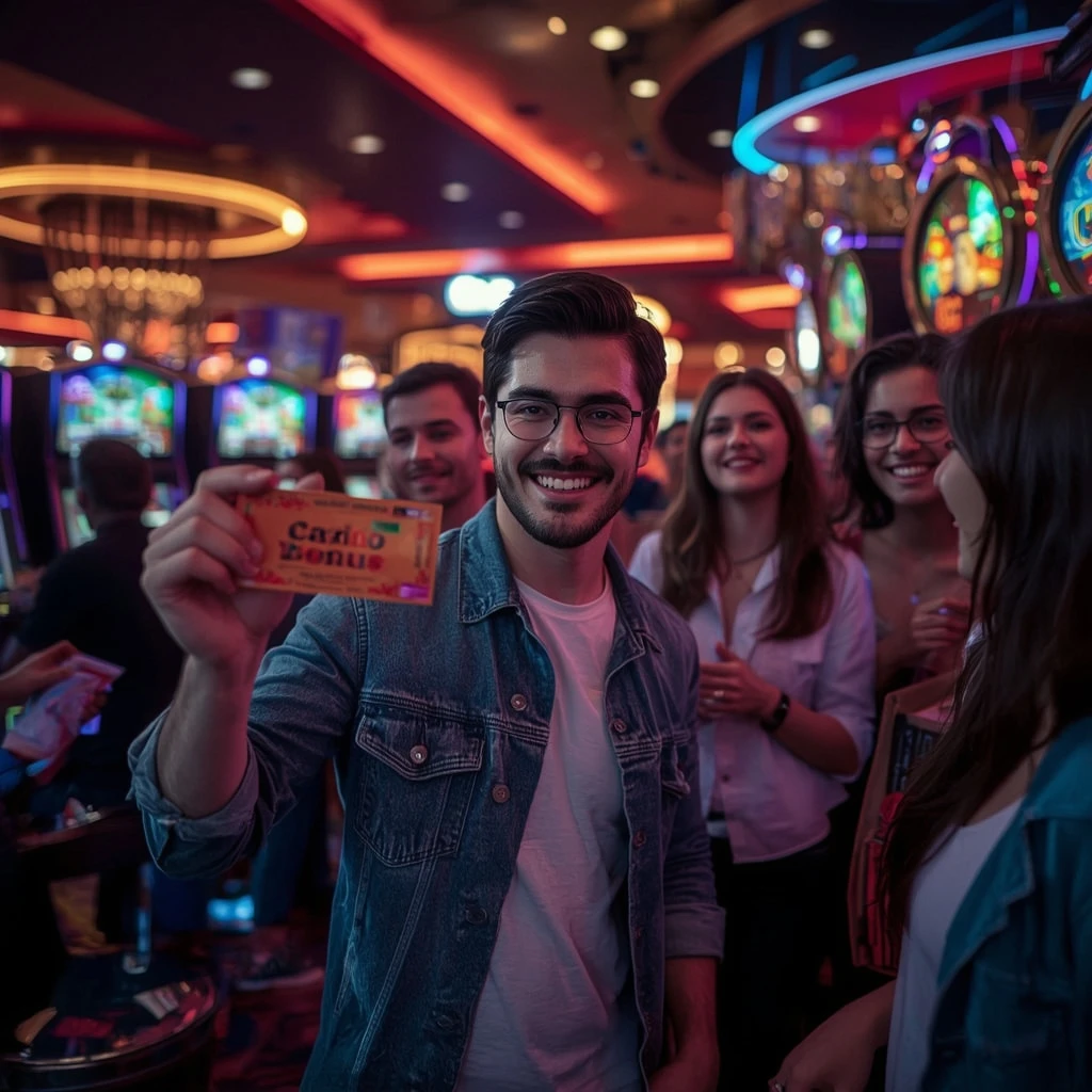 une personne avec un bonus de casino GRAND MONDIAL CASINO