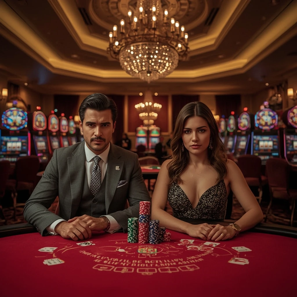 Deux joueurs de poker au Grand Mondial Casino